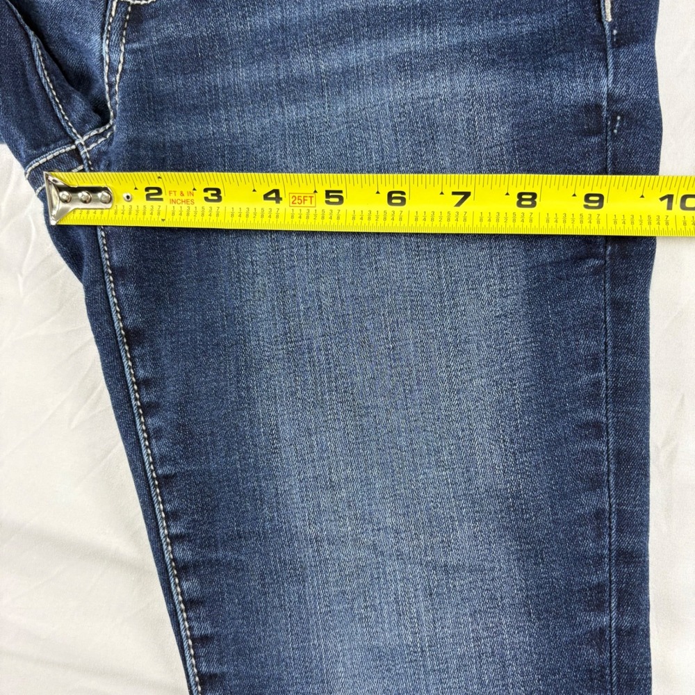 BKE Stella Ankle Skinny Jeans Womens 30 Dark Wash Low Rise Distressed ABK1541A - Picture 8 of 12